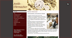 Desktop Screenshot of antik-uhrmacher.at